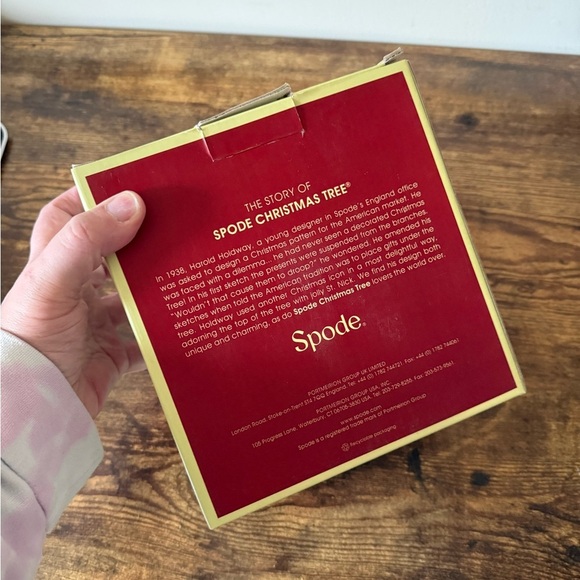 Spode Christmas Tree 3-Cup Peppermint Tea for One Set - New in Box - Picture 6 of 15